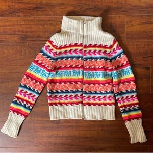 Kid's Wool Zip Up Sweater